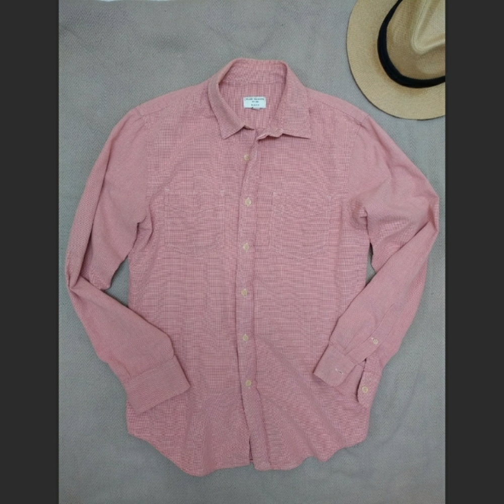 Club Monaco Men's Slim Fit Button Up Shirt